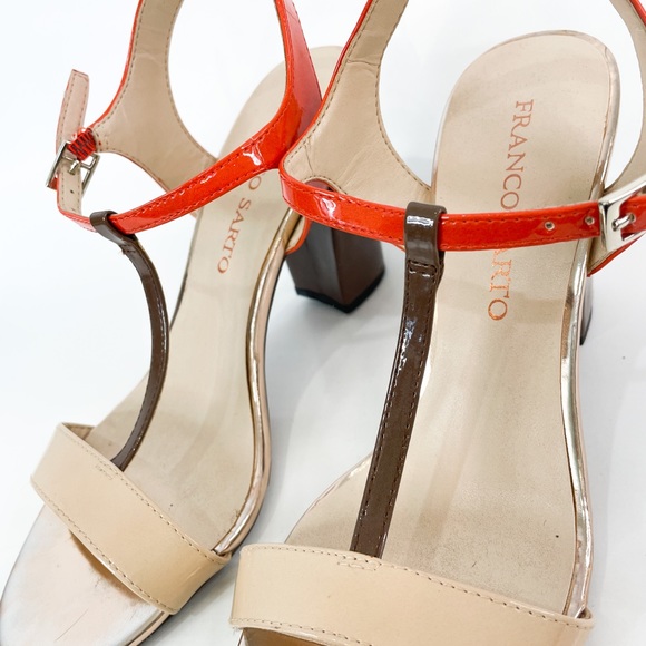 Franco Sarto Spring Coloured Strappy Heels - Picture 5 of 7